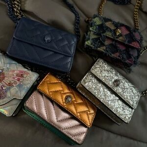 Kurt Geiger Mini Bags Collection - Navy, Multicolor, Silver, Gold